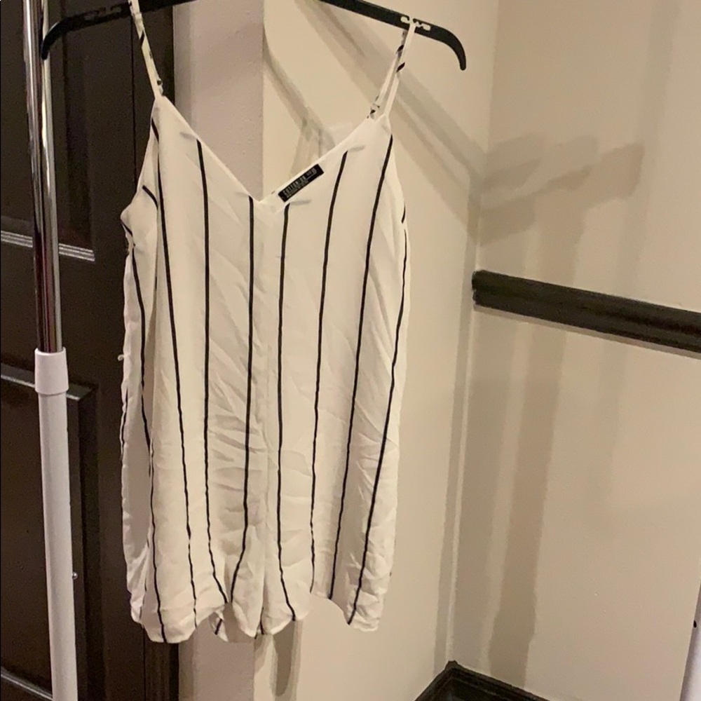 Striped romper